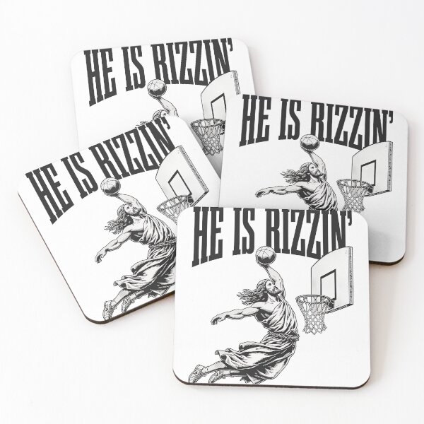 Item preview, He Is Rizzin Basketball Dunk designed and sold by Greatstfgreen.