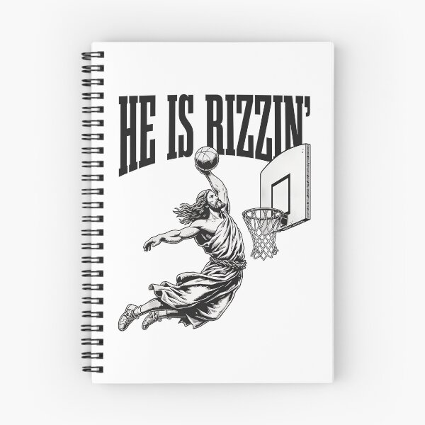 Item preview, He Is Rizzin Basketball Dunk designed and sold by Greatstfgreen.