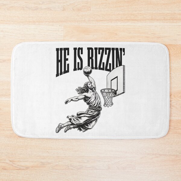 Item preview, He Is Rizzin Basketball Dunk designed and sold by Greatstfgreen.