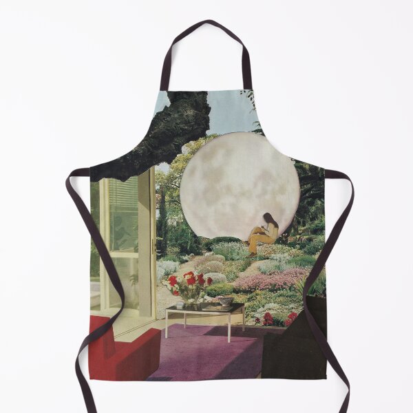 Item preview, moon woman vintage collage nature living room dream designed and sold by seventies.collages.