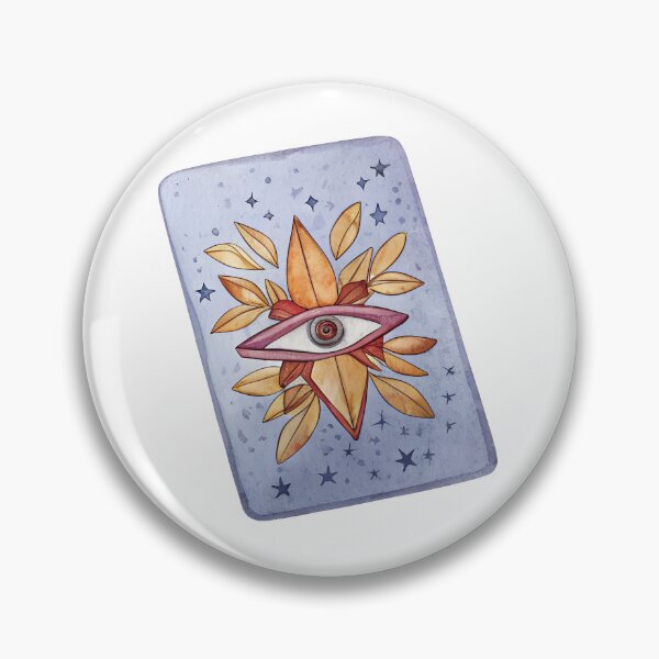 Item preview, Watercolor Celestial Sun Eye Tarot Card designed and sold by AlinaMel.
