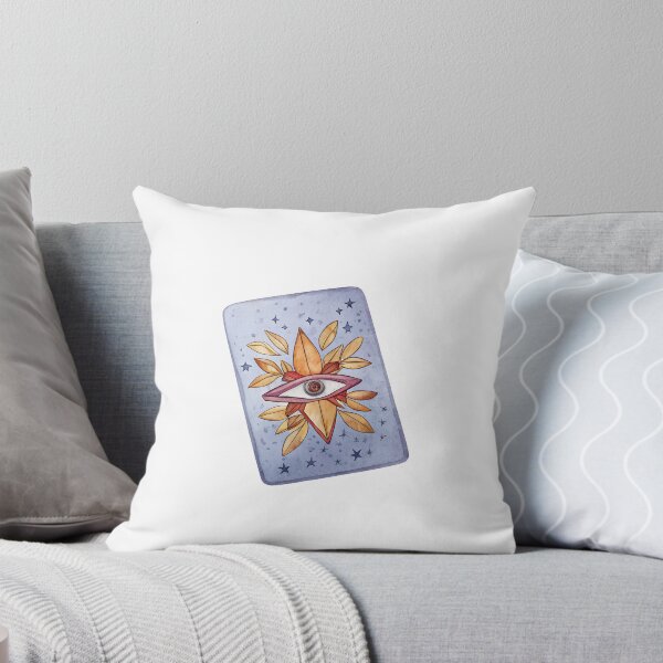 Item preview, Watercolor Celestial Sun Eye Tarot Card designed and sold by AlinaMel.