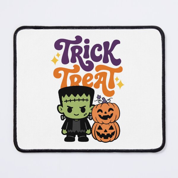 Item preview, Trick Treat Halloween With Cute Franks and Pumkins designed and sold by mazyoy.