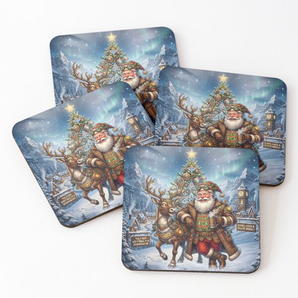 Item preview, Steampunk Santa & Reindeer – Celtic Christmas Magic.  designed and sold by nicky2342.