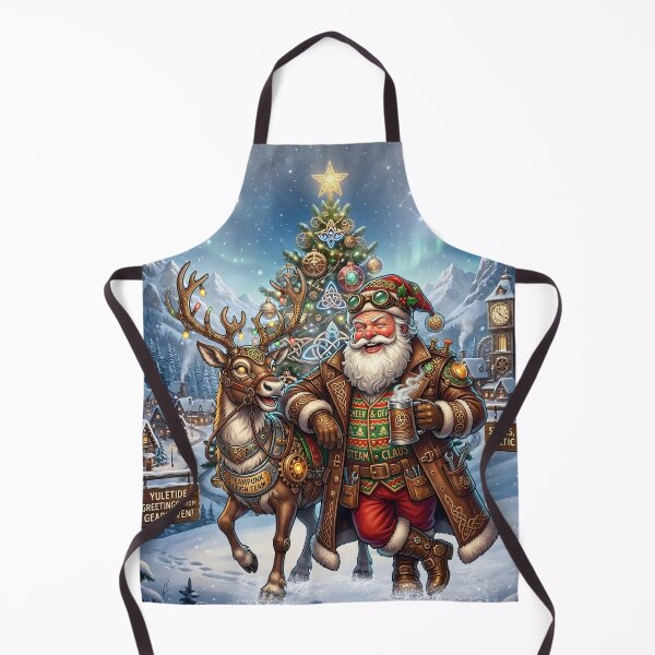 Item preview, Steampunk Santa & Reindeer – Celtic Christmas Magic.  designed and sold by nicky2342.