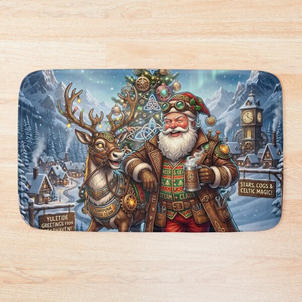 Item preview, Steampunk Santa & Reindeer – Celtic Christmas Magic.  designed and sold by nicky2342.