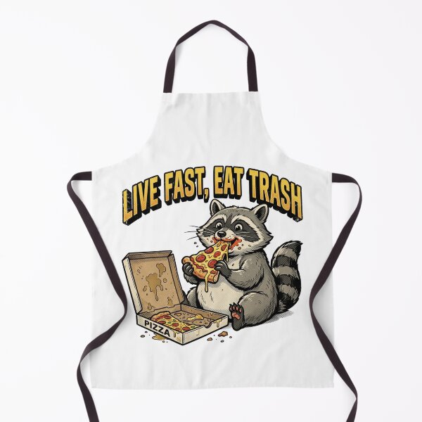 Item preview, Live Fast Eat Trash Raccoon Pizza Possum Meme Funny Graphic Shirt designed and sold by TeNovaStudio.