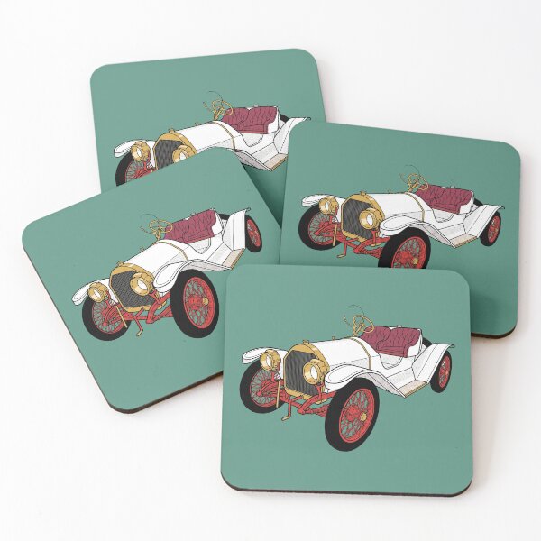 Item preview, Auburn 1910 Roadster: Brass Era Pop Art Comic Automotive Print designed and sold by FreiherrPK.