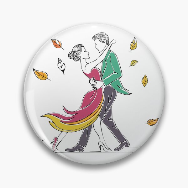 Item preview, Autumn Romance Dancing Couple Art designed and sold by Litely.