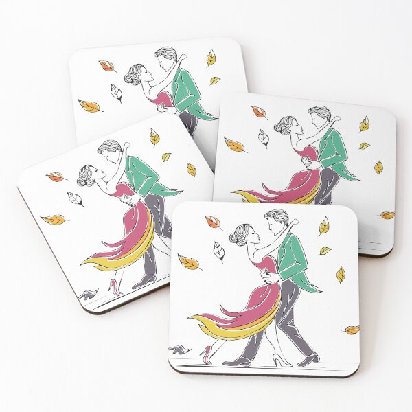 Item preview, Autumn Romance Dancing Couple Art designed and sold by Litely.
