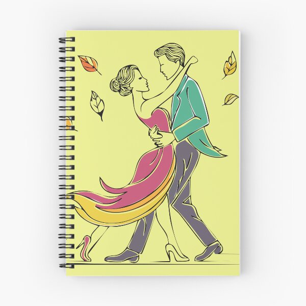 Item preview, Autumn Romance Dancing Couple Art designed and sold by Litely.