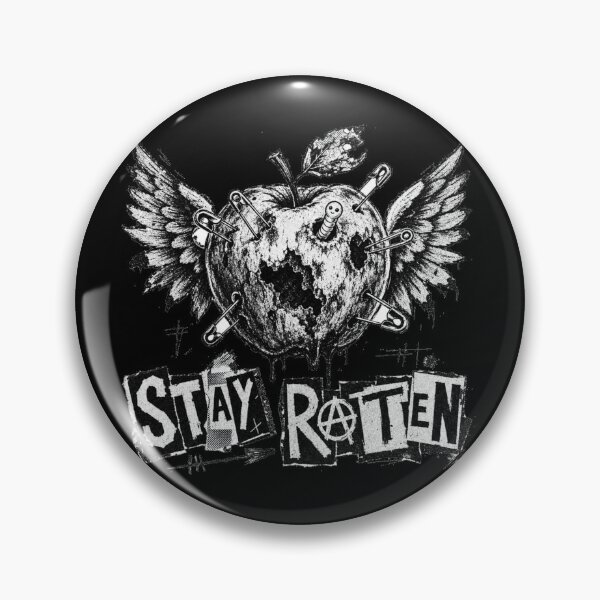 Item preview, Stay Rotten Winged Apple Punk Soft Grunge Anarchy Art designed and sold by Yellowriversss.
