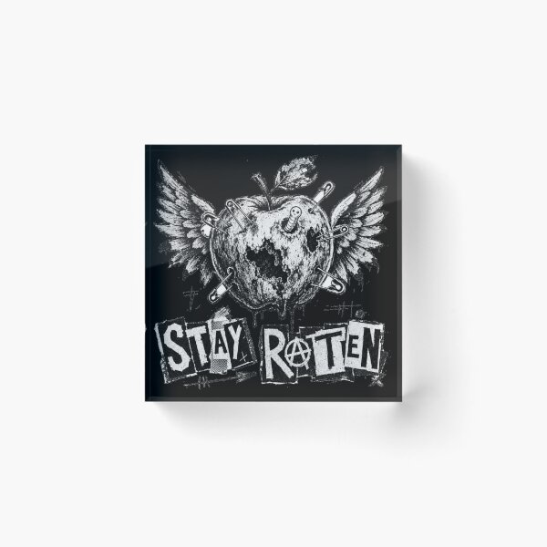 Item preview, Stay Rotten Winged Apple Punk Soft Grunge Anarchy Art designed and sold by Yellowriversss.