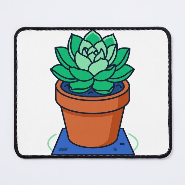 Item preview, Potted Succulent Houseplant Art designed and sold by seunghus.