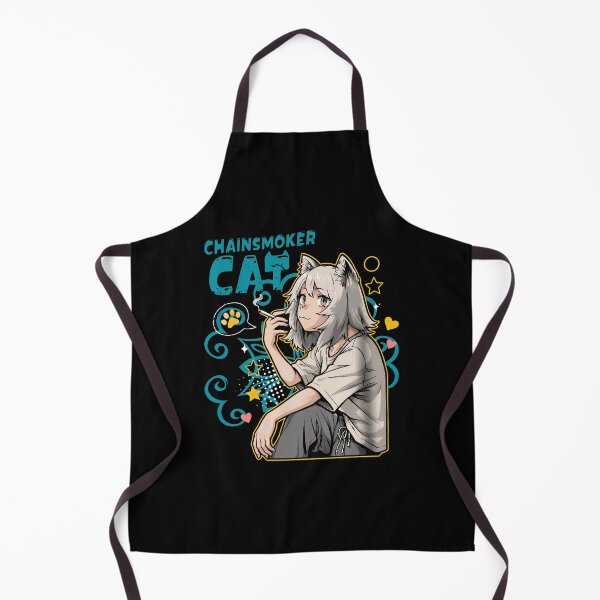 Item preview, Chainsmoker Cat Anime Girl designed and sold by HelenBa4951747.