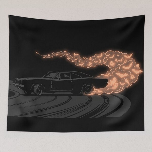 Item preview, 1969 Charger Halloween Drift – Glowing Bats & Ghosts Exhaust designed and sold by VenZolic.