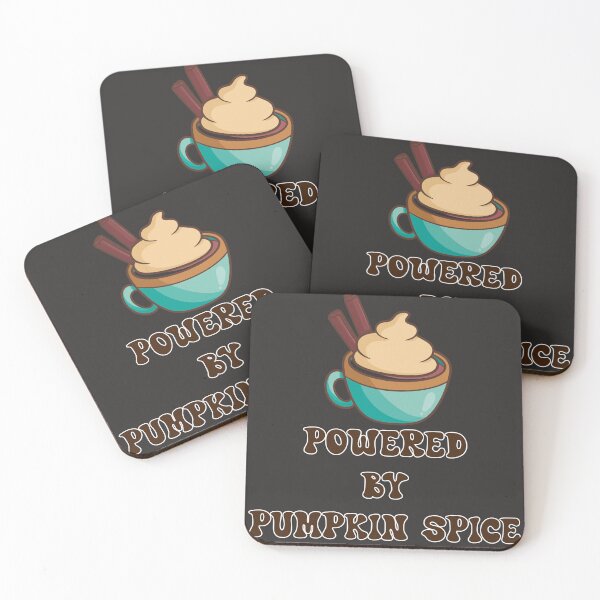 Item preview, Powered By Pumpkin Spice Cute Retro Fall Coffee Lover Design designed and sold by NAMASTHE WORLD.