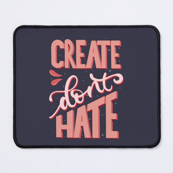 Item preview, Stylised Lettering "Create don't Hate" designed and sold by Sarah's Whimsical Corner.