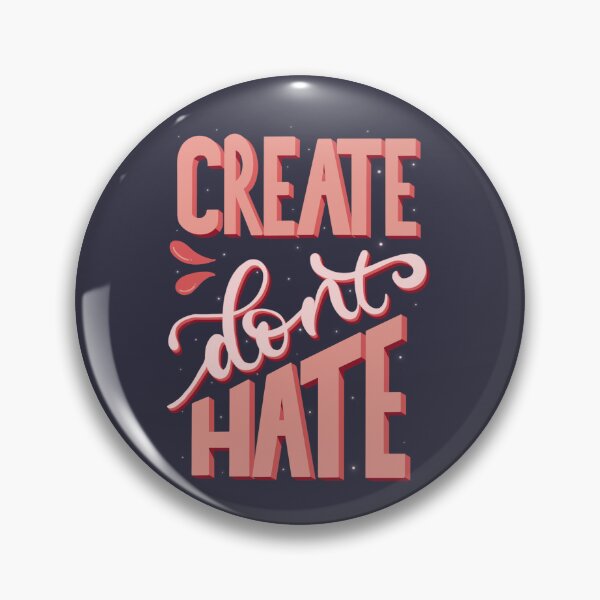 Item preview, Stylised Lettering "Create don't Hate" designed and sold by Sarah's Whimsical Corner.