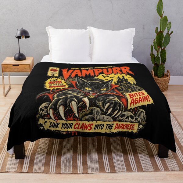 Item preview, Vampurr Cute Deadly Vampire Cat Horror Comic Book Design designed and sold by TheHellIWontSh.