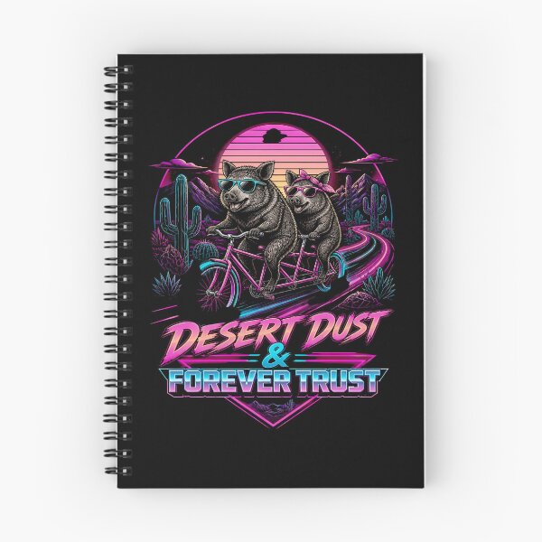 Item preview, Javelina Couple – Desert Dust & Forever Trust – Retro Southwest designed and sold by Art-Arcade6.