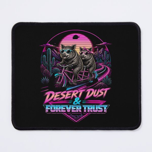 Item preview, Javelina Couple – Desert Dust & Forever Trust – Retro Southwest designed and sold by Art-Arcade6.