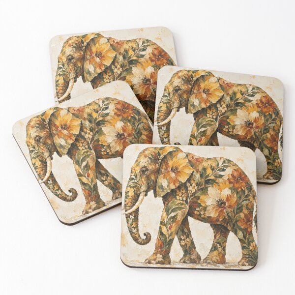 Item preview,  Fall season- Sunflower Elephant abstract designed and sold by sanawnaw154.
