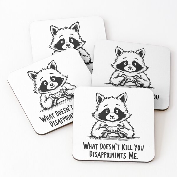 Item preview, Raccoon Gaming Quote Flash Tattoo Design designed and sold by Qubivibe.