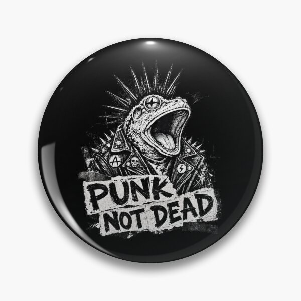 Item preview, Punk Not Dead Spiked Frog Leather Jacket Metal Punk Grunge Art designed and sold by Yellowriversss.