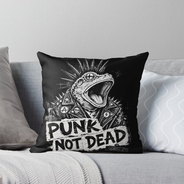 Item preview, Punk Not Dead Spiked Frog Leather Jacket Metal Punk Grunge Art designed and sold by Yellowriversss.