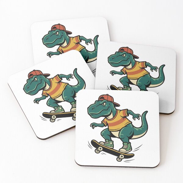 Item preview, Cool Skateboarding T-Rex Dinosaur Retro Skater Streetwear Graphic Shirt designed and sold by TeNovaStudio.
