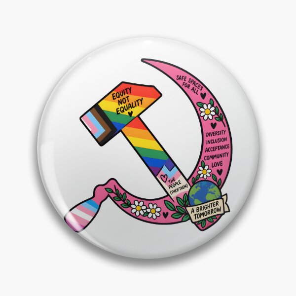 Item preview, Rainbow Hammer and Sickle designed and sold by RockyWords.