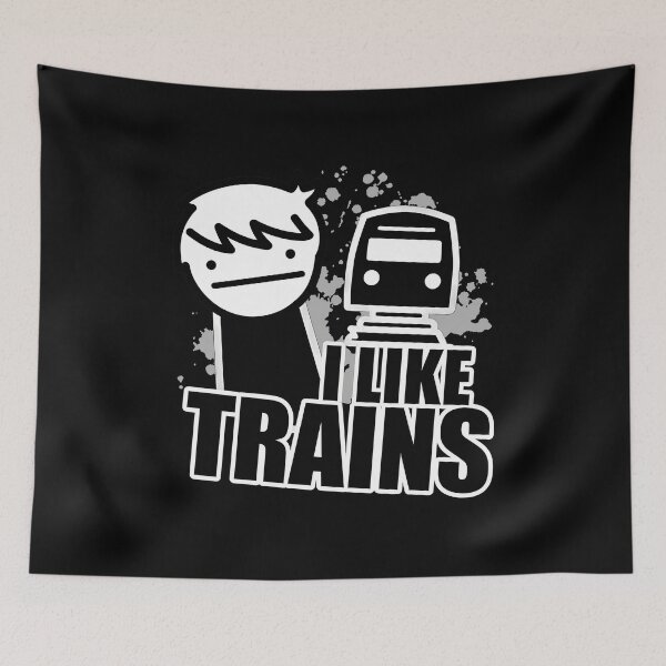 Item preview, I Like Trains Meme Stick Figure  designed and sold by Greatstfgreen.