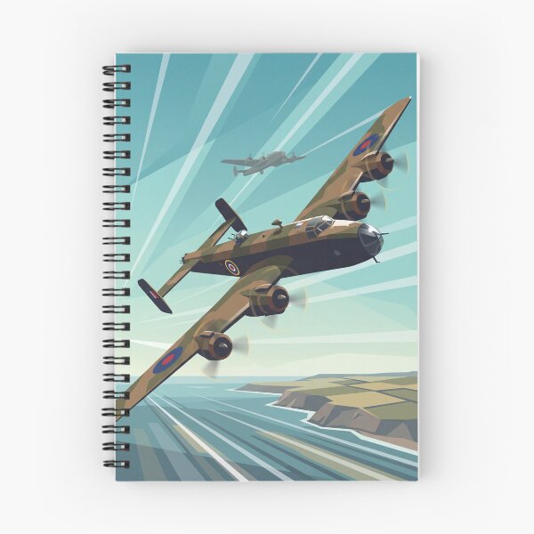 Item preview, RAF Handley Page Halifax Banking Illustration designed and sold by Airpower Art.