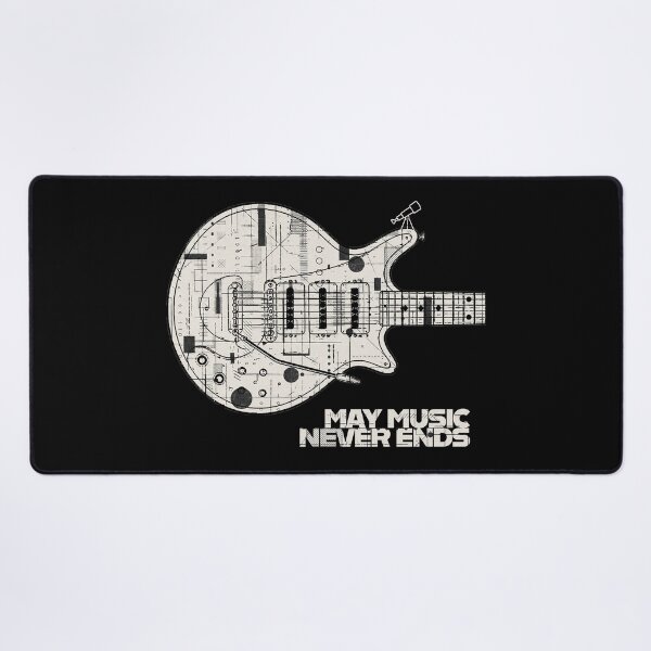 Item preview, May Music Never Ends – Technical Guitar Blueprint designed and sold by Bulografik.