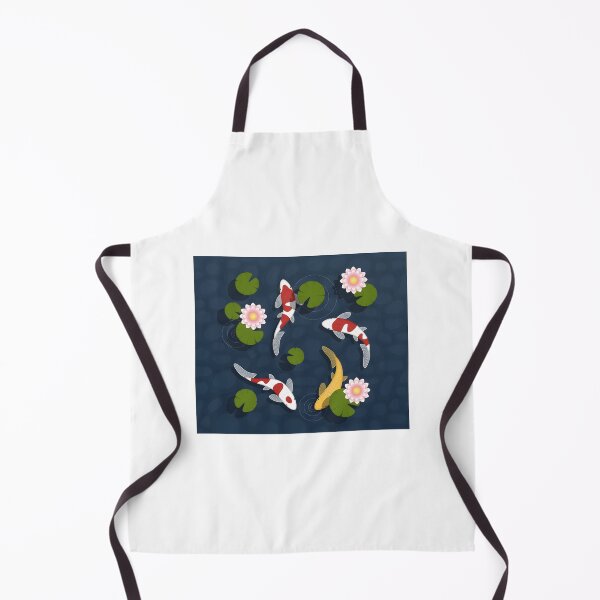 Item preview, Japanese Koi Fish Pond Duvet Cover with Traditional Water Garden Design designed and sold by Sobrio.