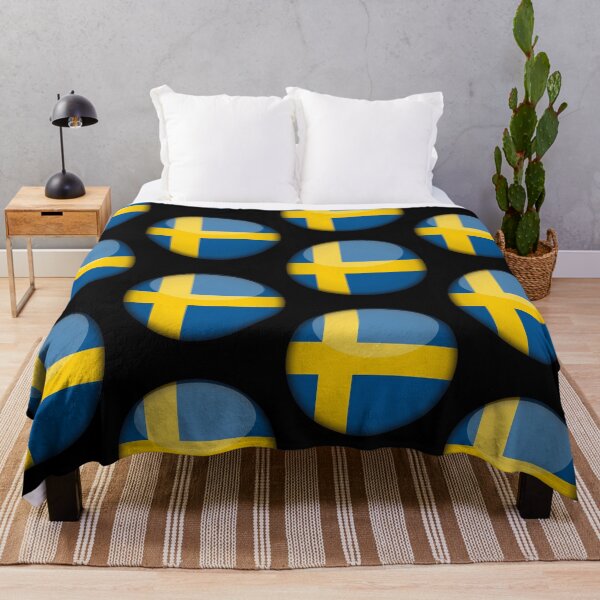 Item preview, Swedish 3D Round Flag Statement Art for Supporters designed and sold by YAZ.