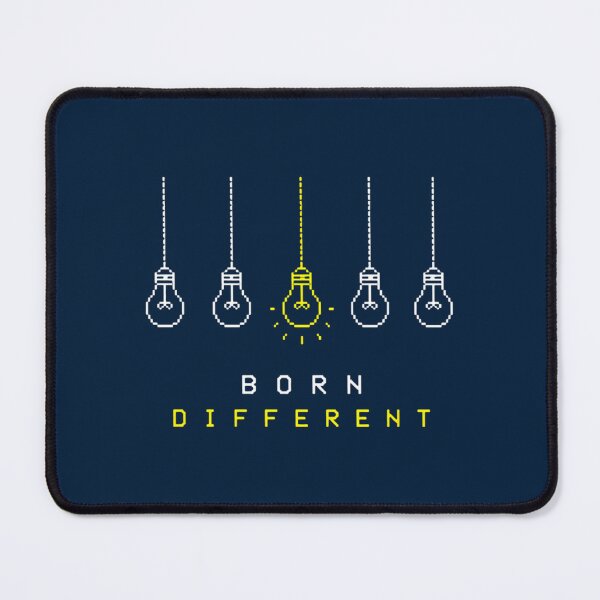 Item preview, Born Different Glowing Light Bulb designed and sold by unikusa.