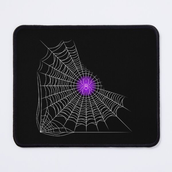 Item preview, Glowing Purple Neon Spider Web Corner Cobweb Gothic Halloween Shirt designed and sold by TeNovaStudio.