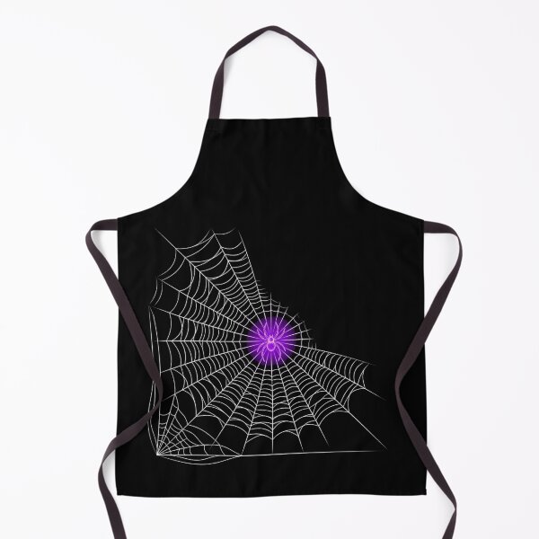 Item preview, Glowing Purple Neon Spider Web Corner Cobweb Gothic Halloween Shirt designed and sold by TeNovaStudio ⭐⭐⭐⭐⭐.