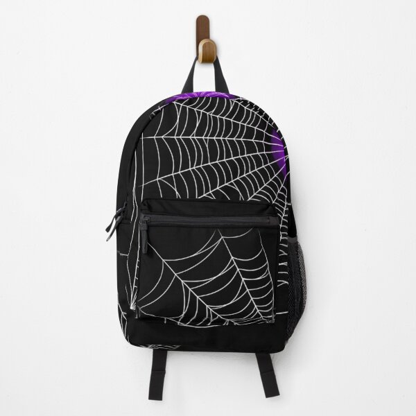 Item preview, Glowing Purple Neon Spider Web Corner Cobweb Gothic Halloween Shirt designed and sold by TeNovaStudio.