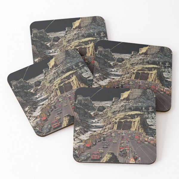 Item preview, city road mountain surreal collage retro vintage dreamcore designed and sold by seventies.collages.