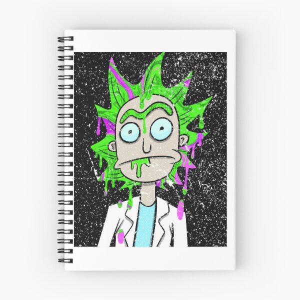 Item preview, Zombie Rick Fan Art  Rick and Morty Horror Art  Neon Slime Rick Sticker Oversized designed and sold by gotoworkea.