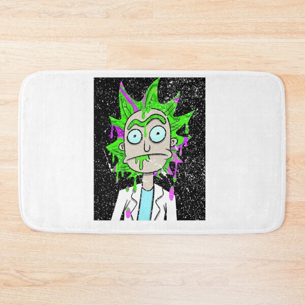 Item preview, Zombie Rick Fan Art  Rick and Morty Horror Art  Neon Slime Rick Sticker Oversized designed and sold by gotoworkea.