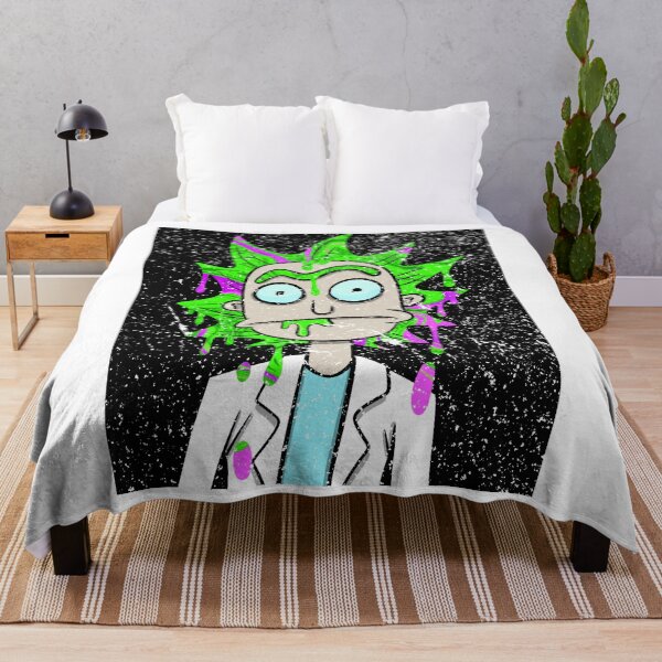 Item preview, Zombie Rick Fan Art Rick and Morty Horror Art Neon Slime Rick Sticker Oversized designed and sold by gotoworkea.