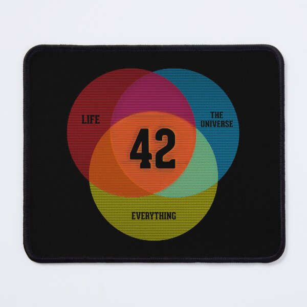 Item preview, Venn Diagram Life The Universe Everything designed and sold by alarkwtoppin.