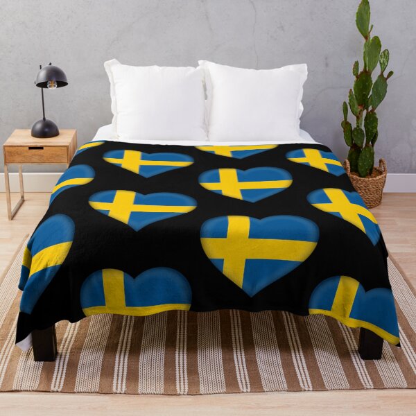 Item preview, Swedish 3D Flag Heart National Symbol for Expat Style designed and sold by YAZ.