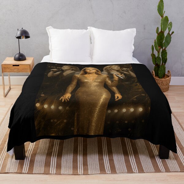 Item preview, Celine Dion Stage Performance Gold Dress Portrait designed and sold by sleeptabo.