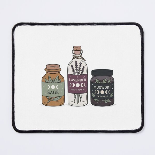 Item preview, Witch Apothecary Herb Jars Sage Lavender Mugwort Moon Magic Shirt designed and sold by TeNovaStudio.