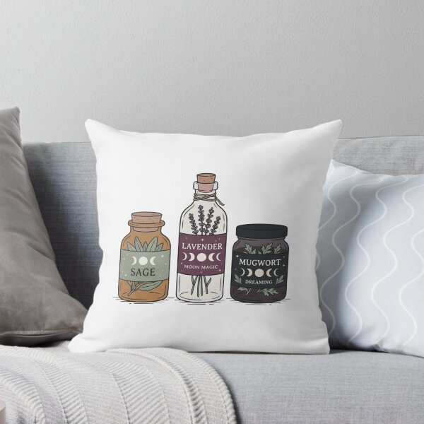 Item preview, Witch Apothecary Herb Jars Sage Lavender Mugwort Moon Magic Shirt designed and sold by TeNovaStudio ⭐⭐⭐⭐⭐.